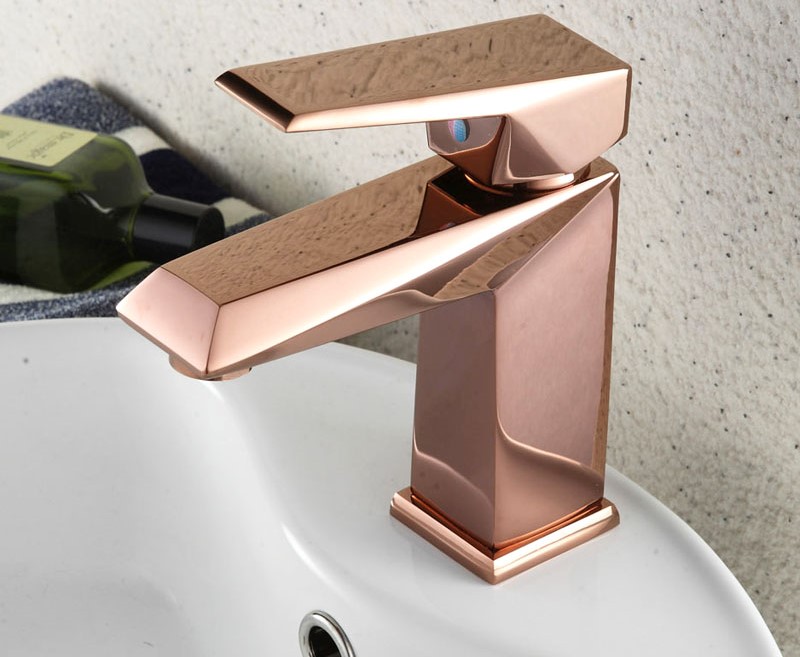 Gela Burgundy Elegant Designed Bronze Single Handle Brass Faucet
